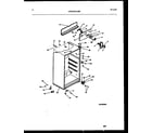 Kelvinator GTN142WK0 cabinet parts diagram