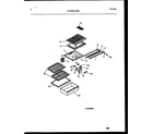 Kelvinator GTN142BK0 shelves and supports diagram