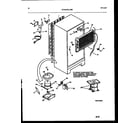 White-Westinghouse GTN142WK0 system and automatic defrost parts diagram