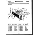 Frigidaire DW2508PW1 console and control parts diagram