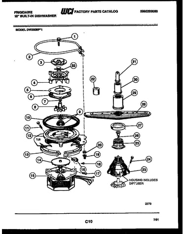 Motor pump parts