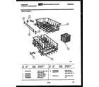 Frigidaire DW2508PW1 racks and trays diagram