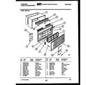 Frigidaire A08LH5L3 cabinet parts diagram