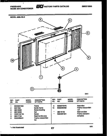 Window mounting parts