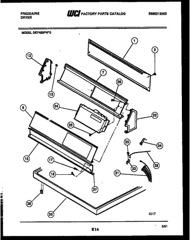 Console and control parts