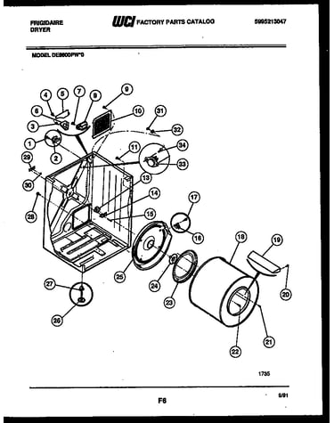 Cabinet and component parts