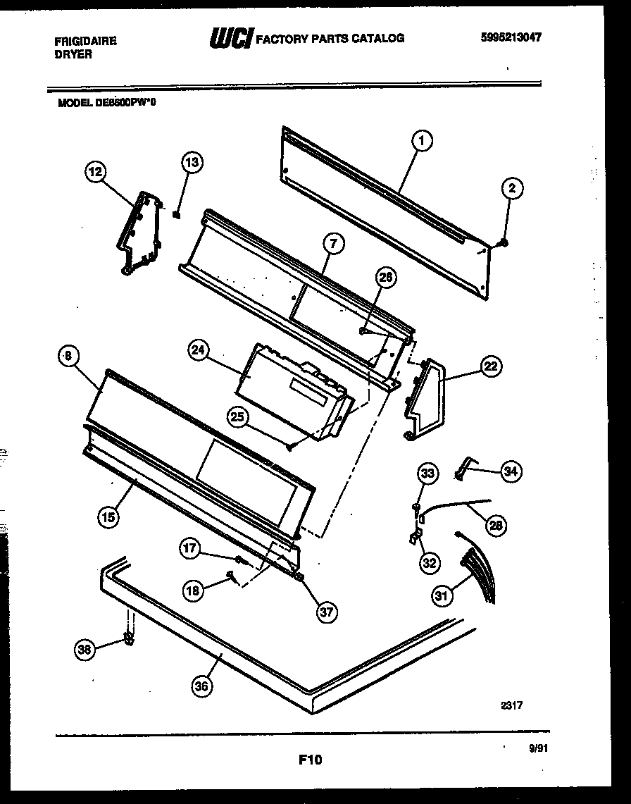 Console and control parts