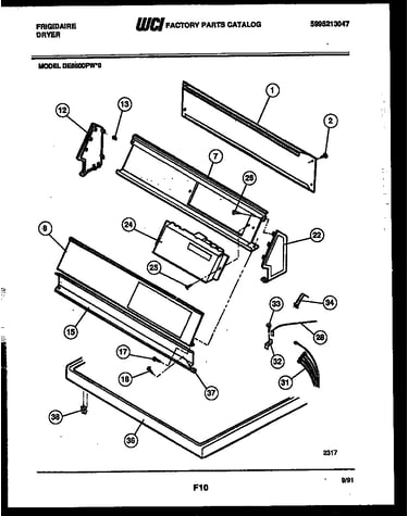 Console and control parts