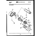 Frigidaire DE8600PW0 blower and drive parts diagram