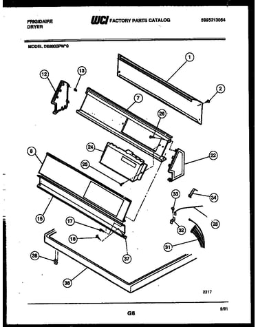 Console and control parts