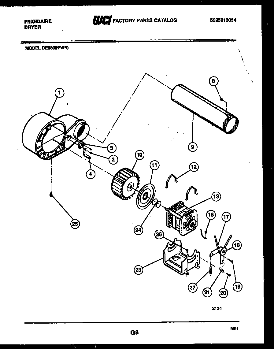 Blower and drive parts