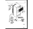 Frigidaire FP18TFH4 system and automatic defrost parts diagram