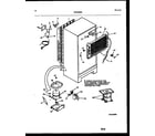 Frigidaire FPES19TIPW0 system and automatic defrost parts diagram