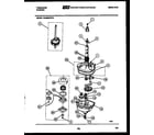 Frigidaire WA8800PW0 transmission parts diagram