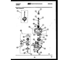 Frigidaire WA8600PW0 transmission parts diagram