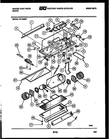 Range vent hood parts