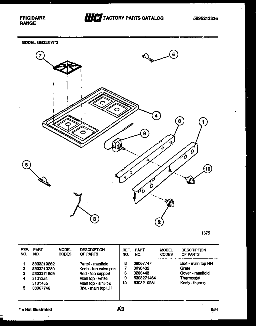 COOKTOP PARTS