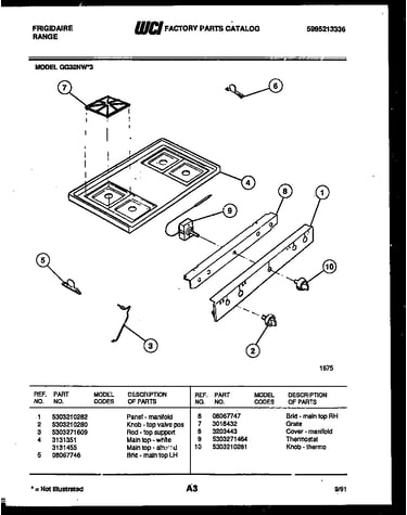 Cooktop parts