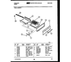 Frigidaire GG32NW3 broiler drawer parts diagram