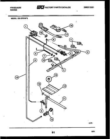 Burner, manifold and gas control