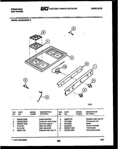 Cooktop parts