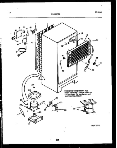 System and automatic defrost parts