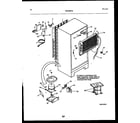 Frigidaire FPCE21TRW1 system and automatic defrost parts diagram
