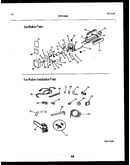 Ice maker and installation parts