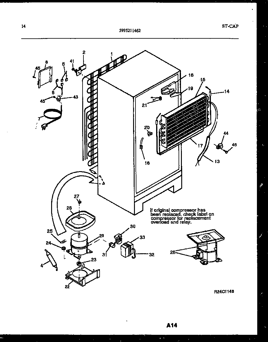 System and automatic defrost parts