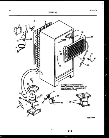 System and automatic defrost parts