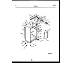 Frigidaire FPCE19TRL0 cabinet parts diagram
