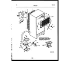 Frigidaire FPCE19TRW0 system and automatic defrost parts diagram