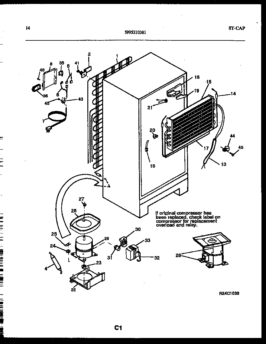 System and automatic defrost parts