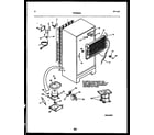 Frigidaire FPCE21TPW0 system and automatic defrost parts diagram