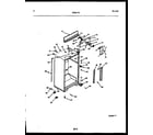 Frigidaire FPE21TRL1 cabinet parts diagram