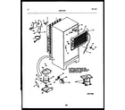 Frigidaire FPCE19TPL1 system and automatic defrost parts diagram