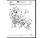 Frigidaire DG7400PW0 cabinet and component parts diagram