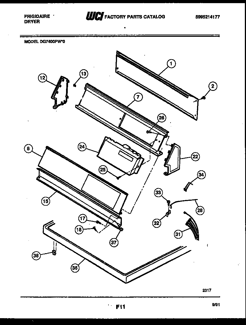 CONSOLE AND CONTROL PARTS