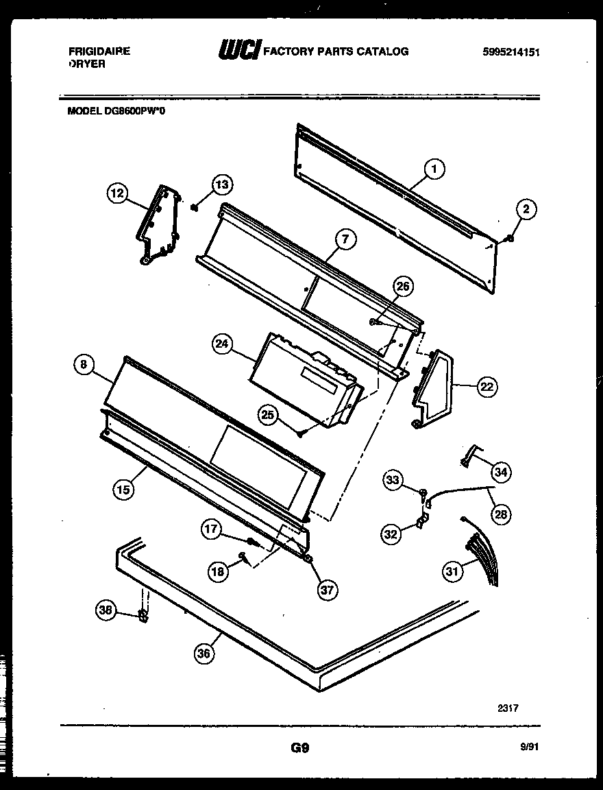 Console and control parts