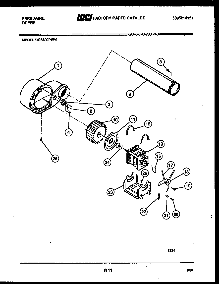 Blower and drive parts