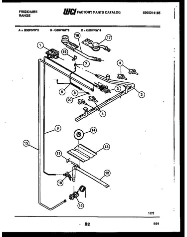 Burner, manifold and gas control