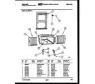 Frigidaire FAL096P1A1 window mounting parts diagram