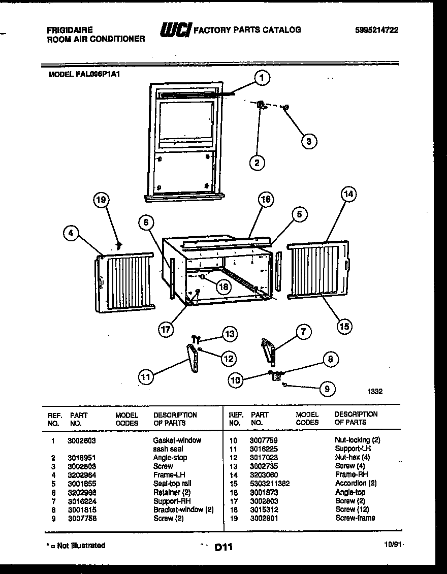 Window mounting parts