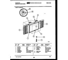 Frigidaire FAC086P7B1 window mounting parts diagram