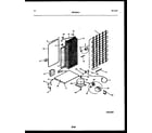 Frigidaire FPCIS22VPW1 system and automatic defrost parts diagram