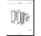 Frigidaire FPE22VPL1 refrigerator door parts diagram