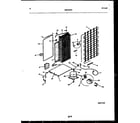Frigidaire FPE22VPW0 system and automatic defrost parts diagram