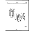Frigidaire FPCE24VFH1 refrigerator door parts diagram