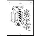 Frigidaire FPCE24VFH1 shelves and supports diagram
