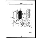 Frigidaire FPCE24VFH1 system and automatic defrost parts diagram